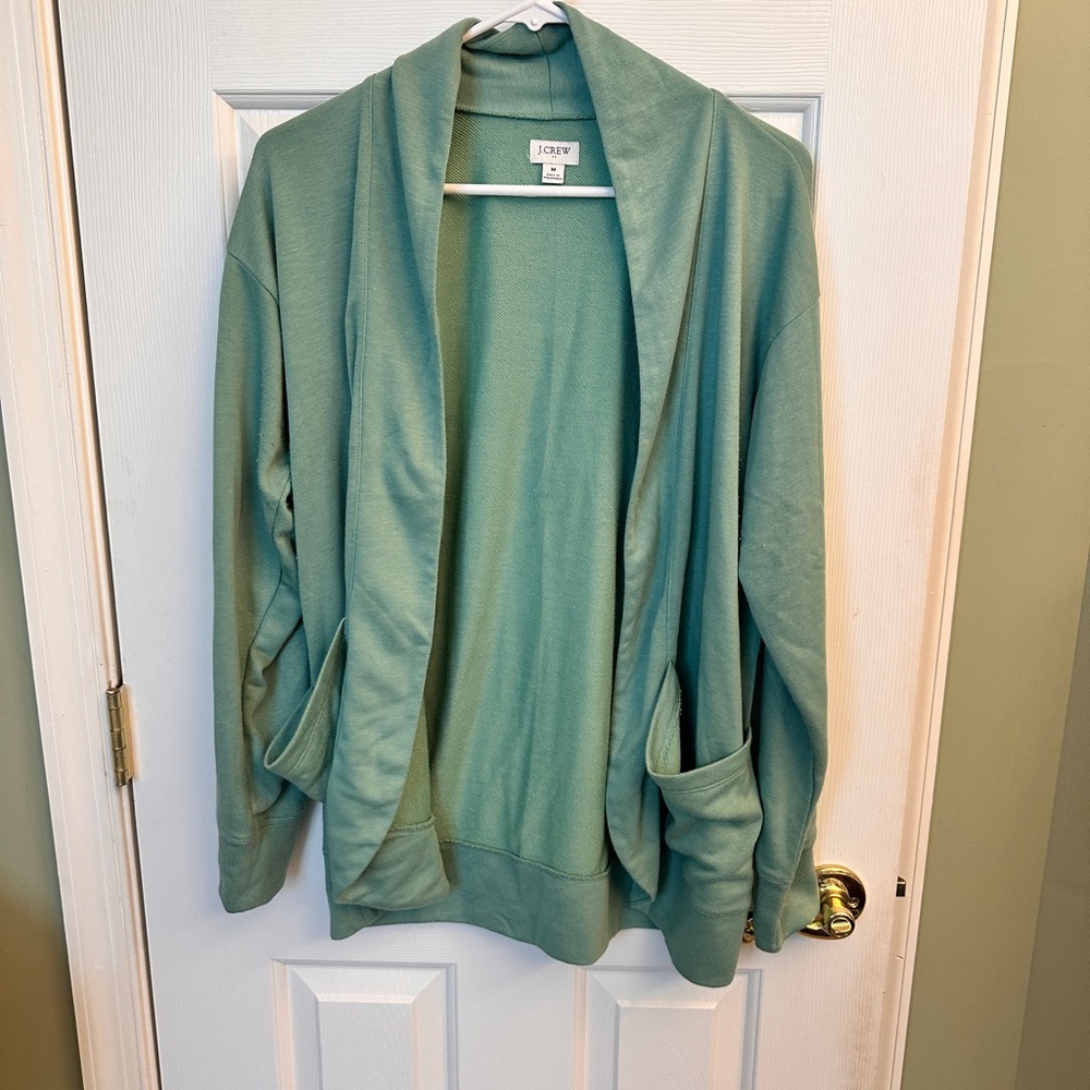 J. Crew Sage Green Knit Cardigan